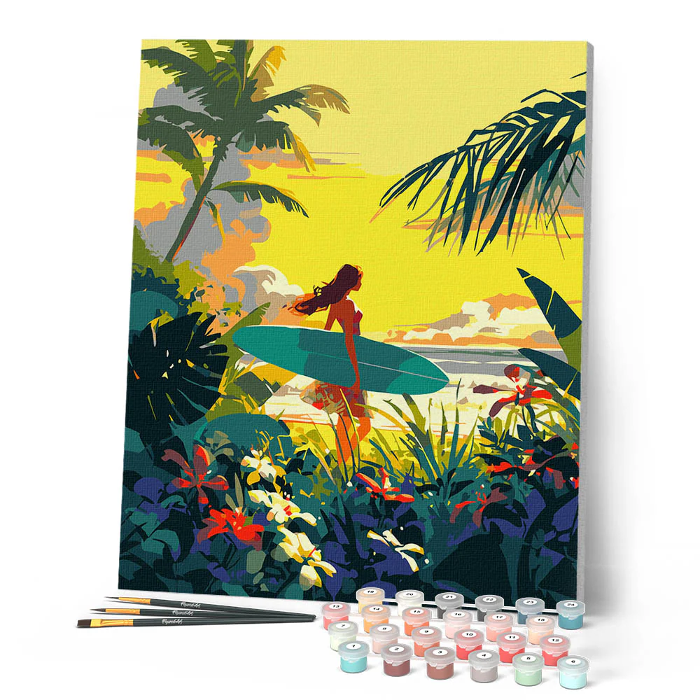 Surfer at Sunset - Image 2