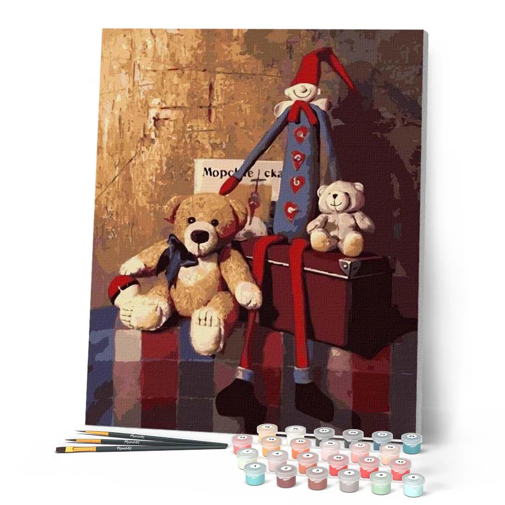 Teddy bears and Marionnette - Image 2