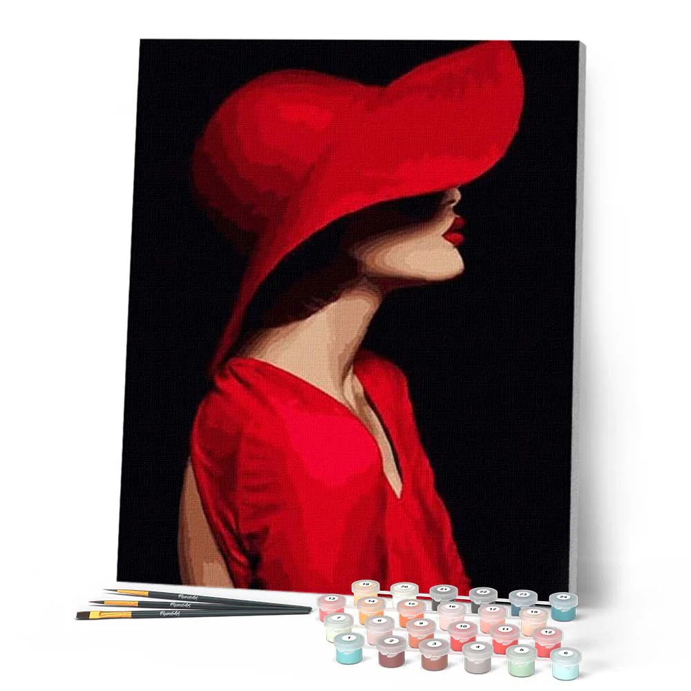 The Lady with a Red Hat - Image 2