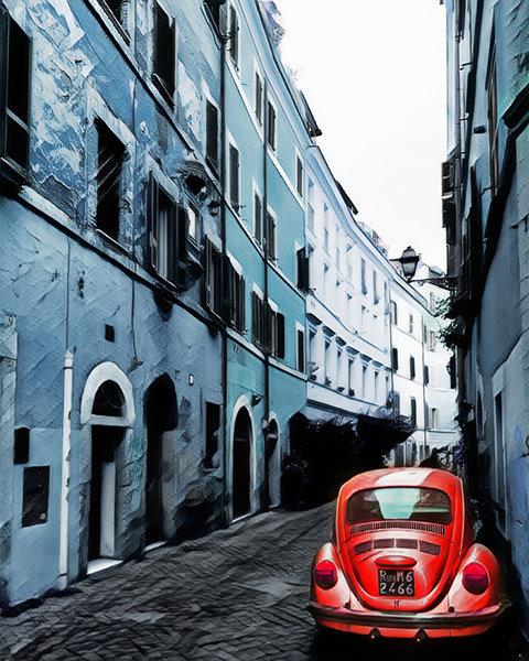 The Red car
