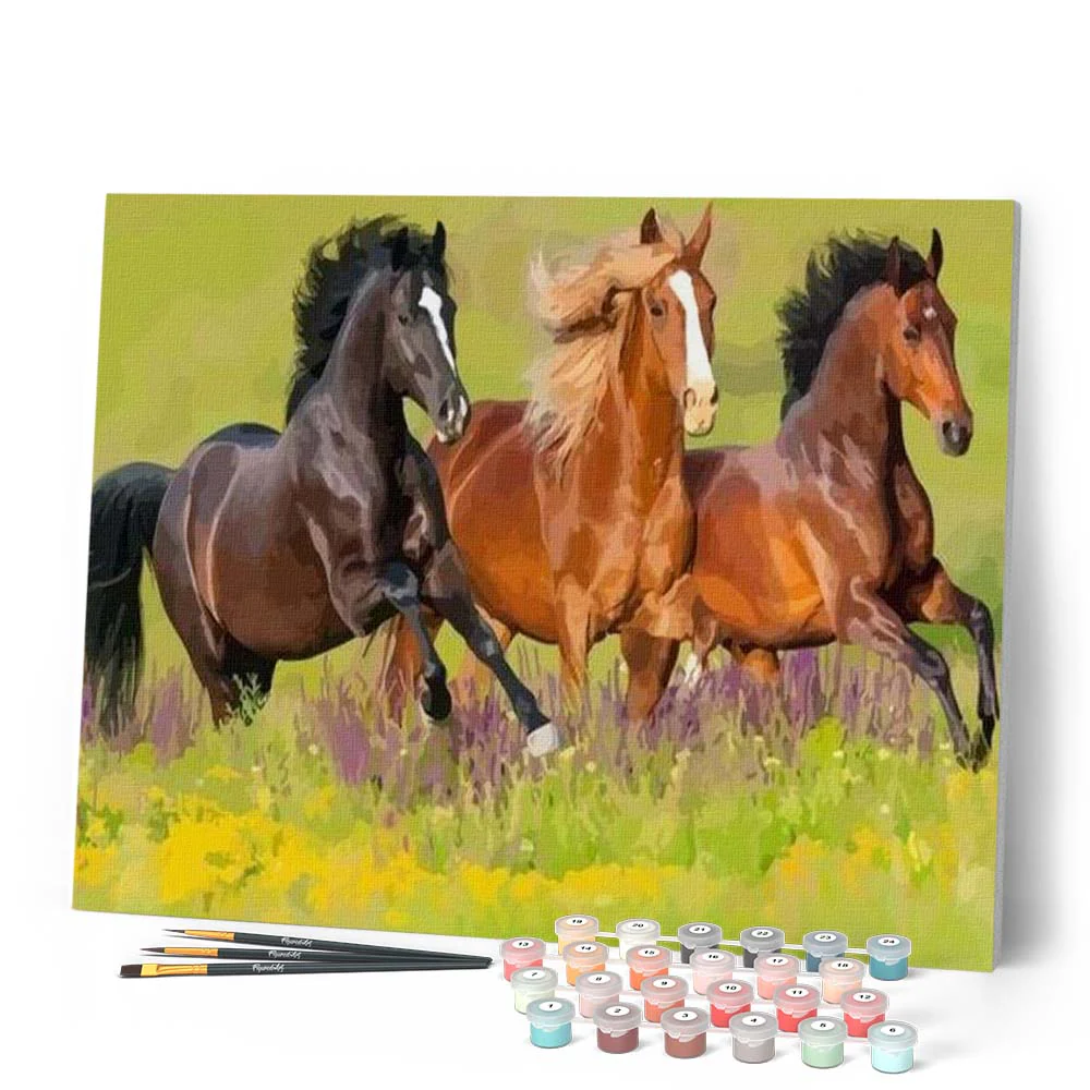 Three Horses gallop - Image 2