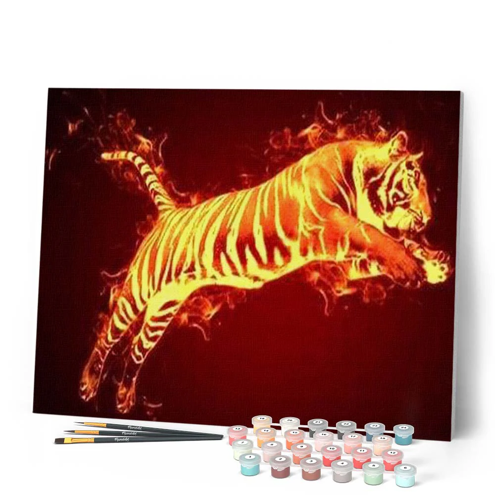 Tiger in fire - Image 2