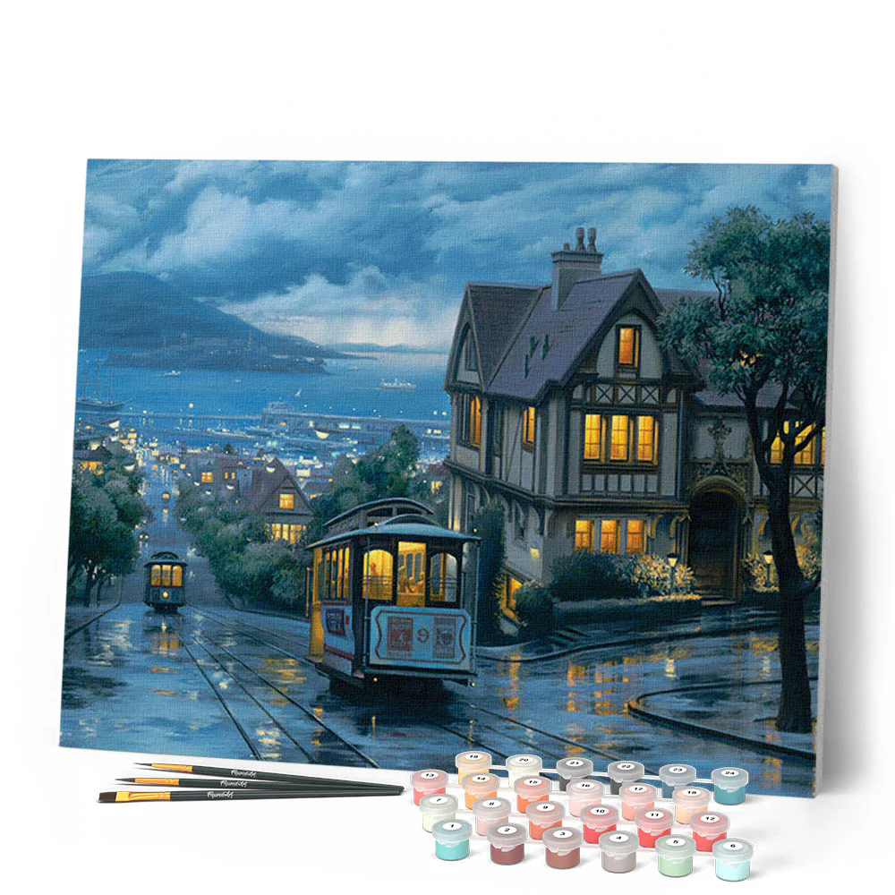 Tramway at dusk - Image 2