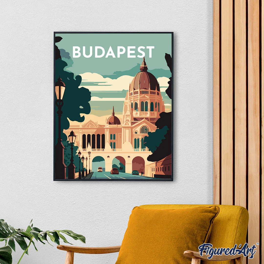 Travel Poster Budapest - Image 3