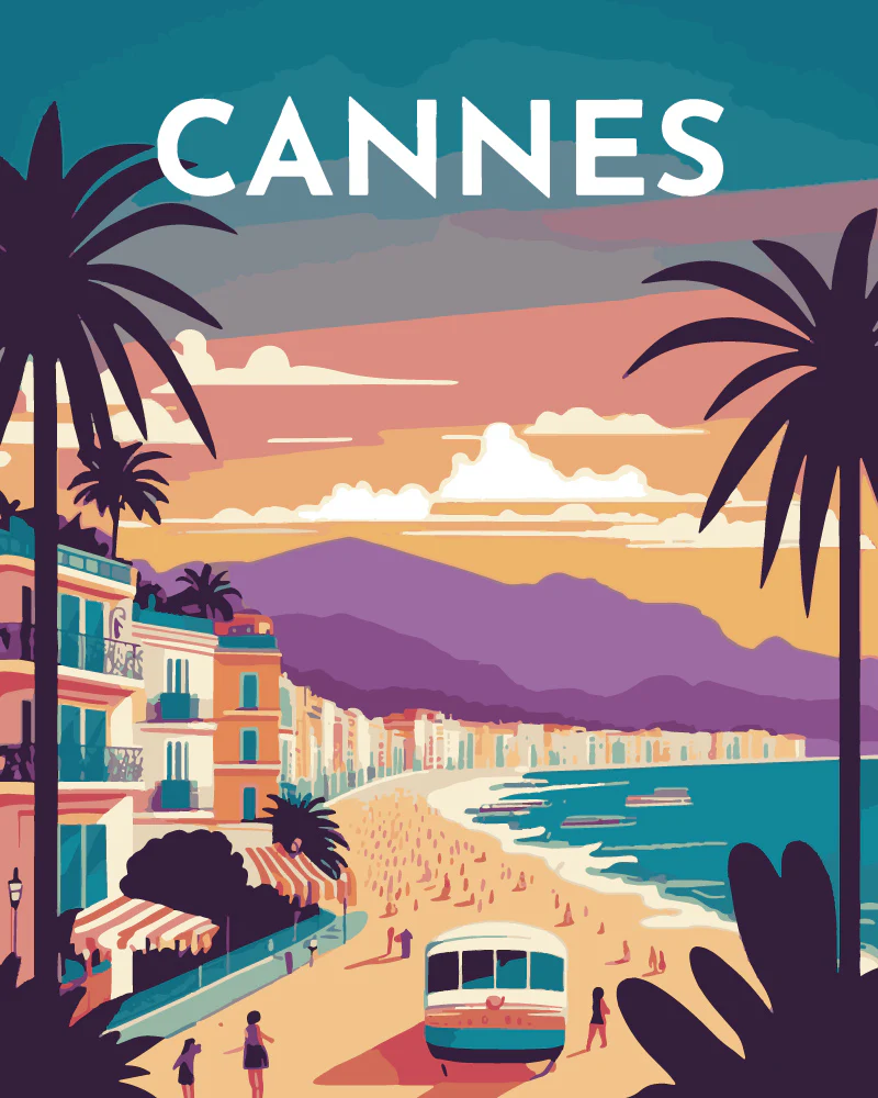 Travel Poster Cannes