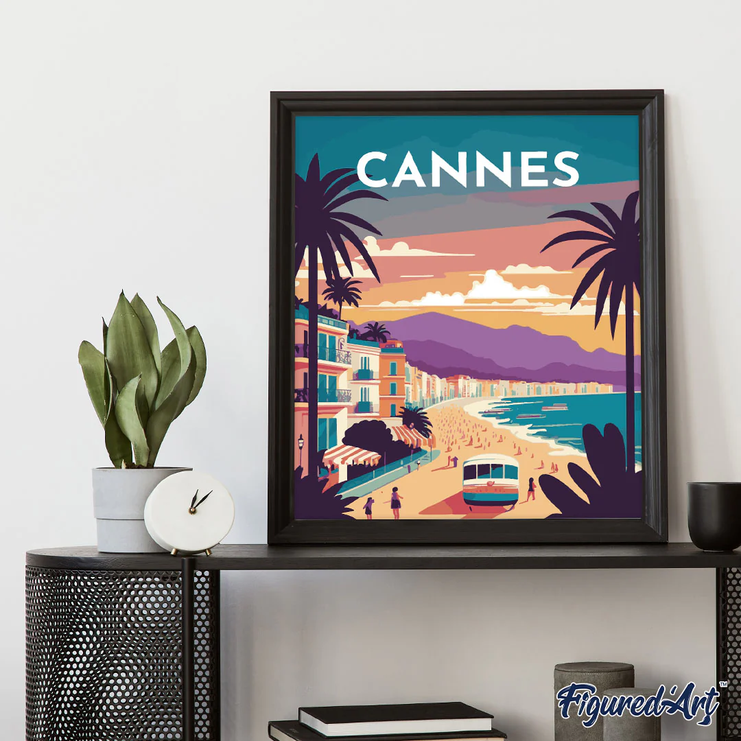 Travel Poster Cannes - Image 3