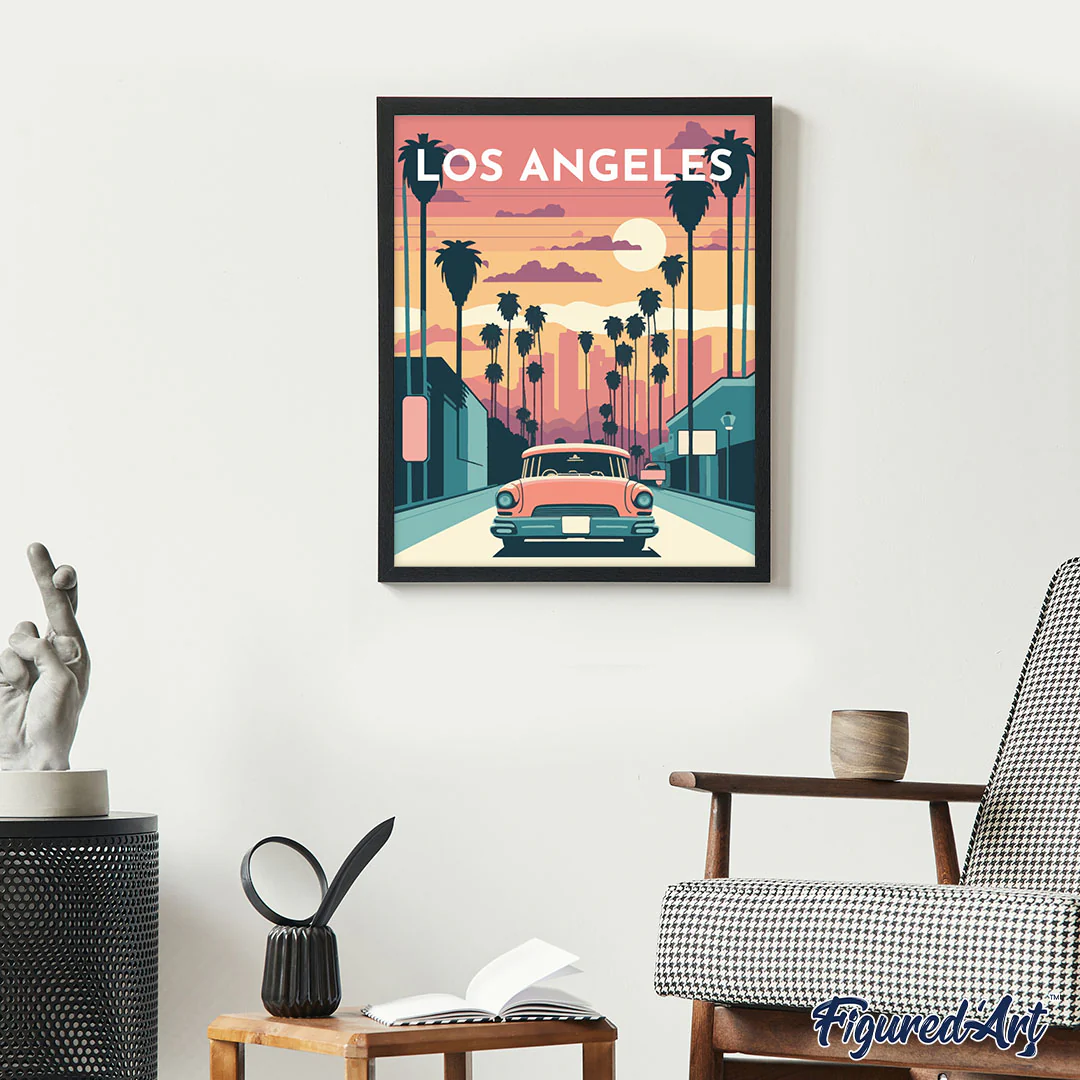 Travel Poster Los Angeles - Image 3