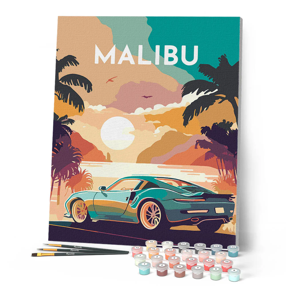 Travel Poster Malibu - Image 2