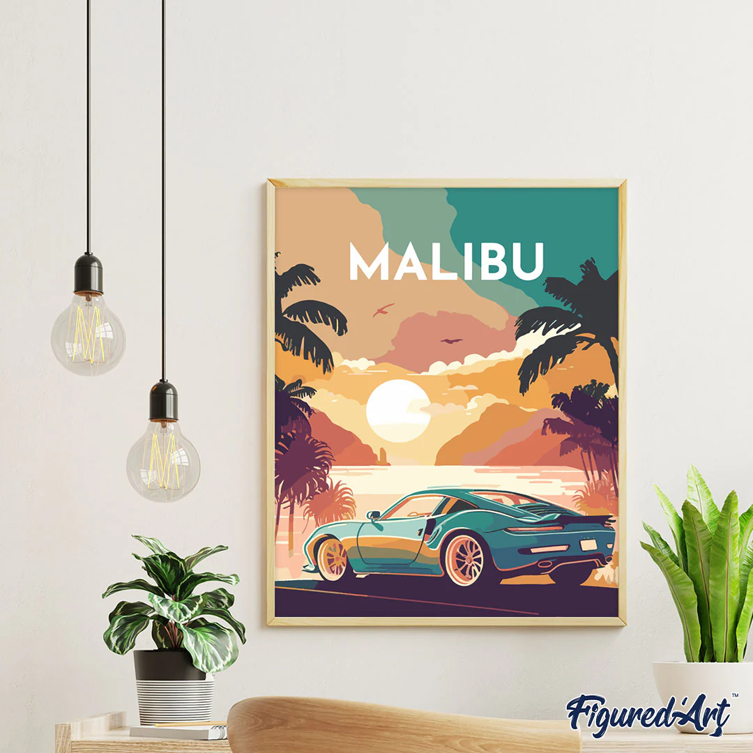 Travel Poster Malibu - Image 3