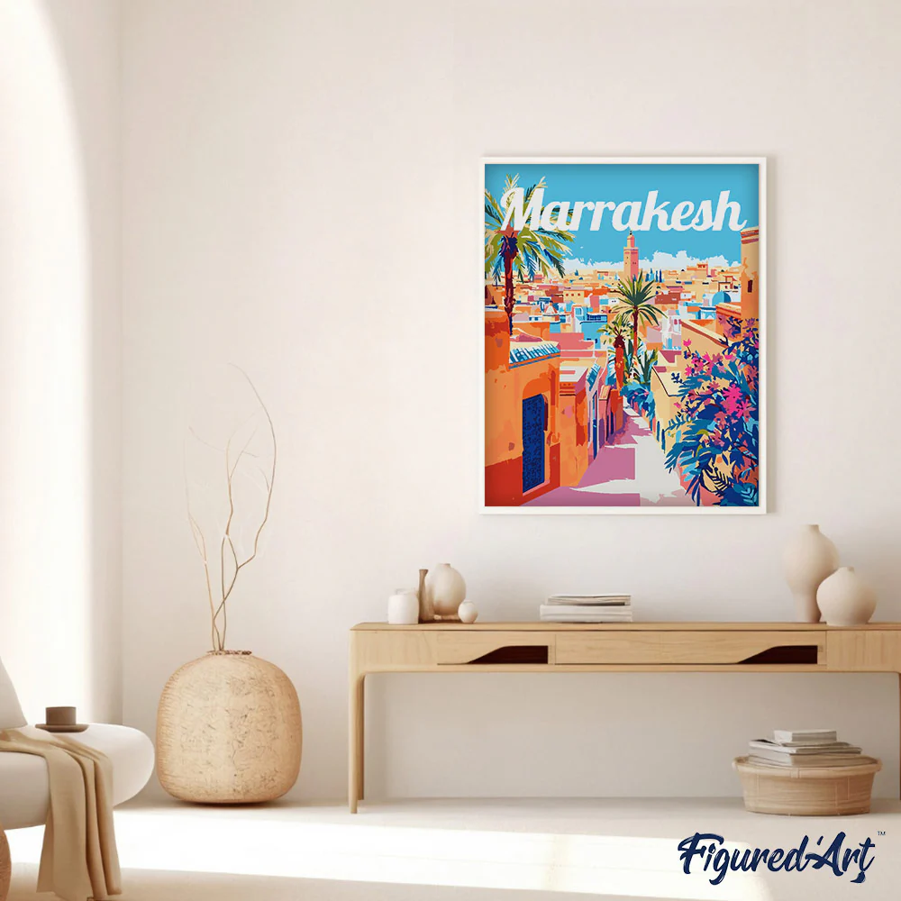 Travel Poster Marrakesh Morocco - Image 3