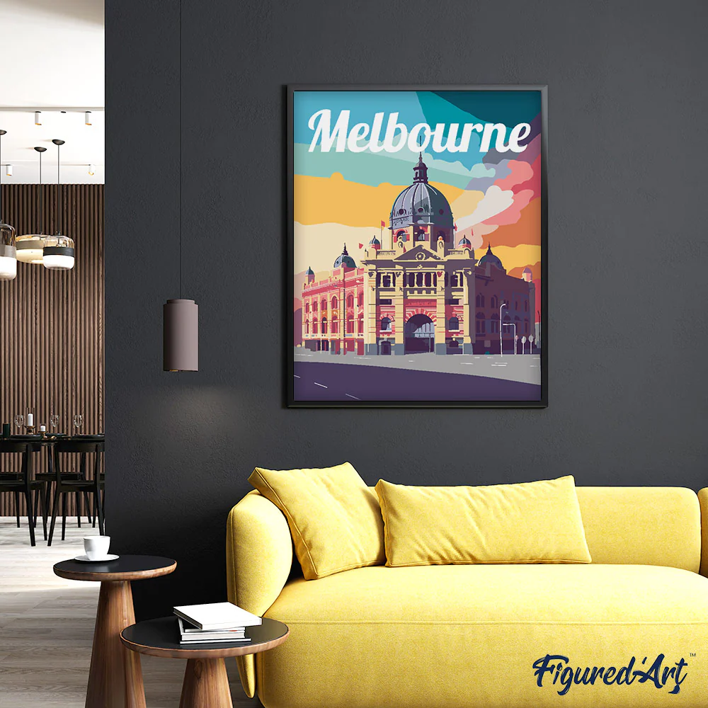 Travel Poster Melbourne - Image 3