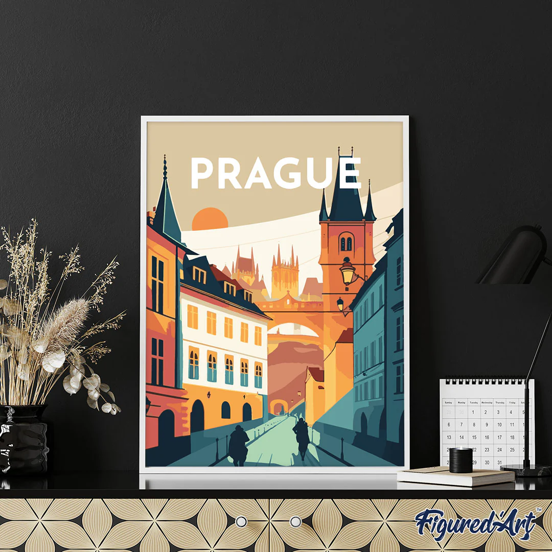 Travel Poster Prague - Image 3