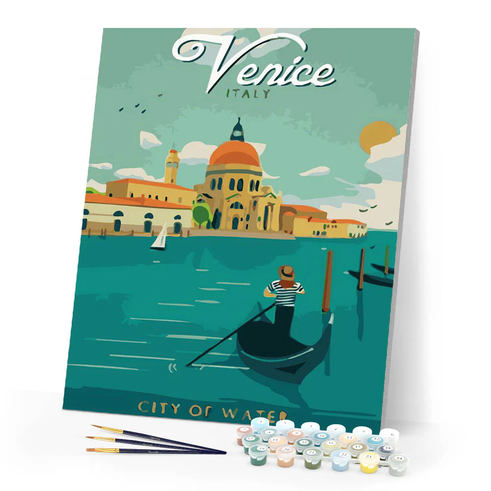 Travel Poster Venice, City of Water - Image 2