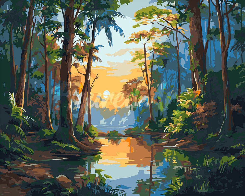 Tropical Forest Lake