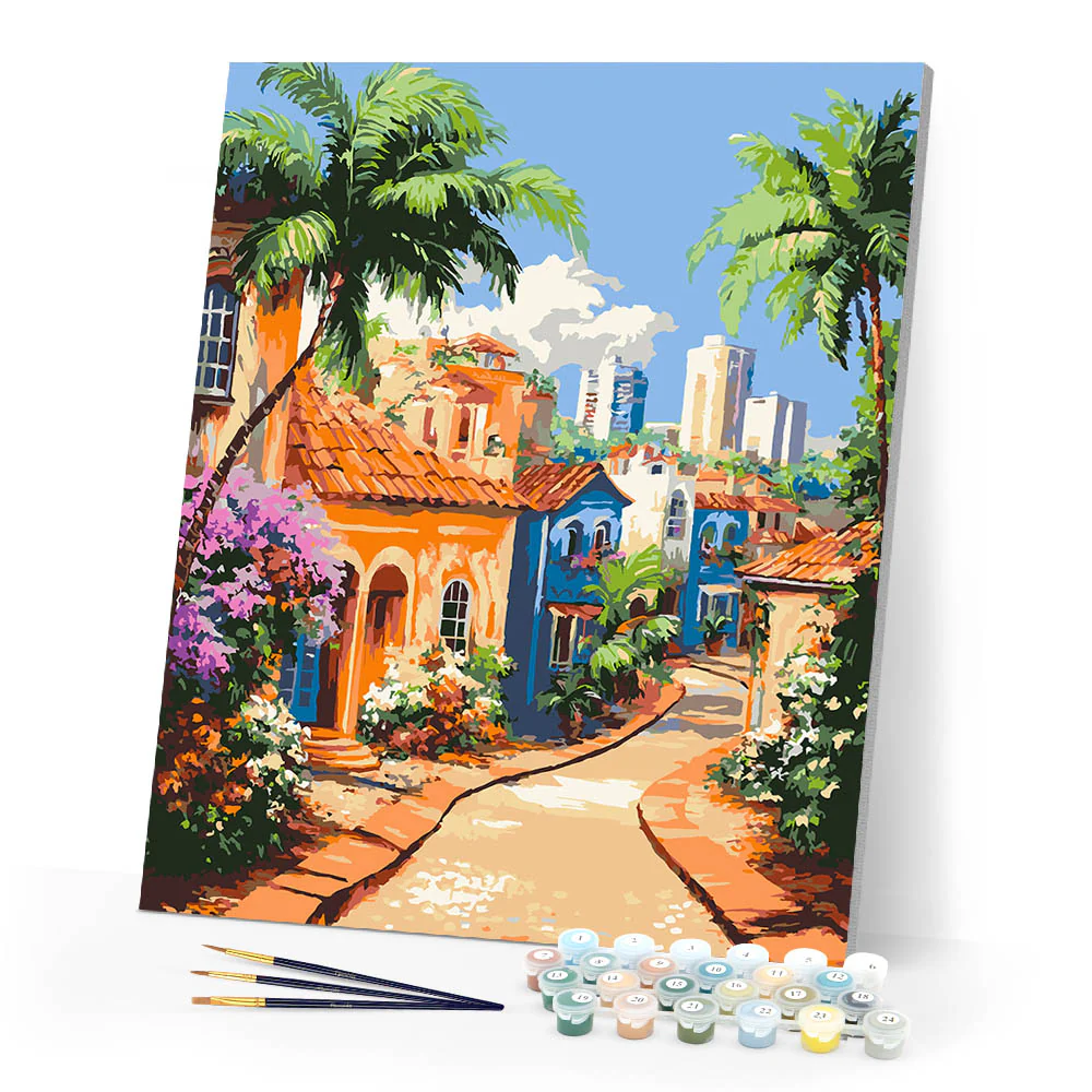 Tropical Hillside Town - Image 2