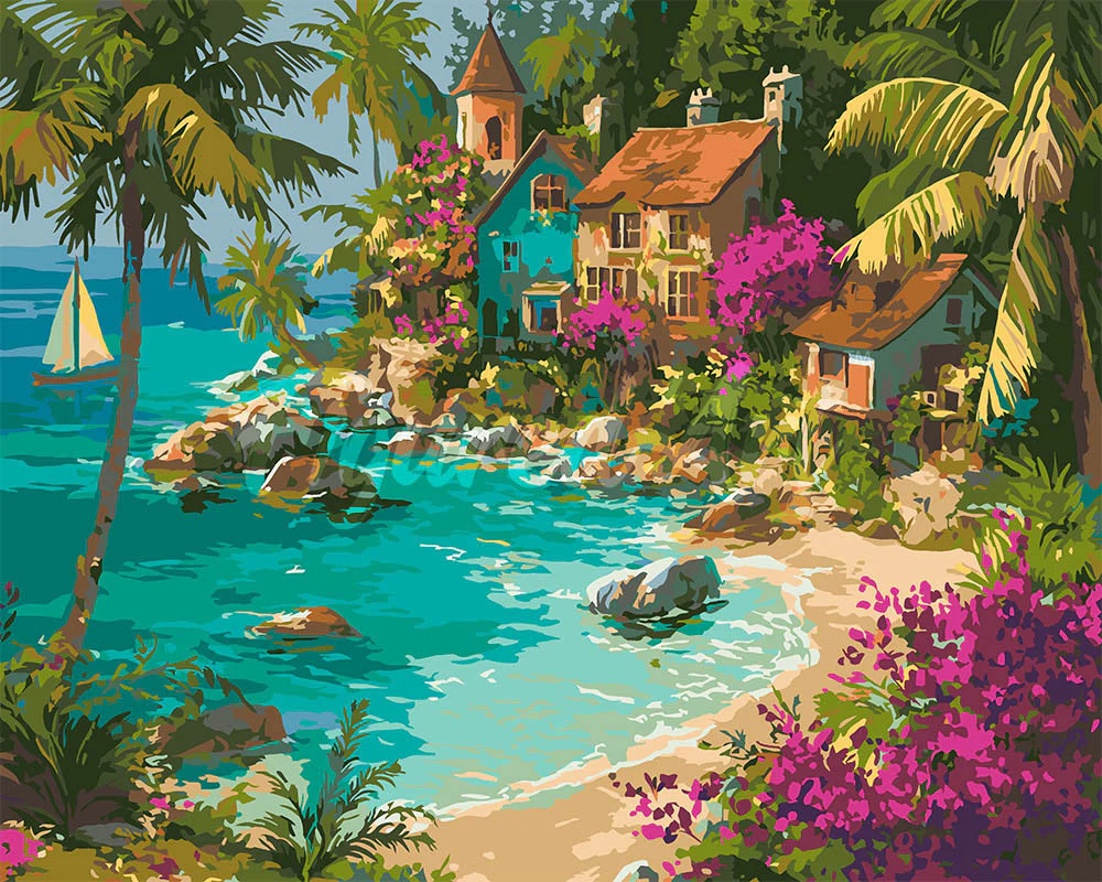 Tropical Seaside Village