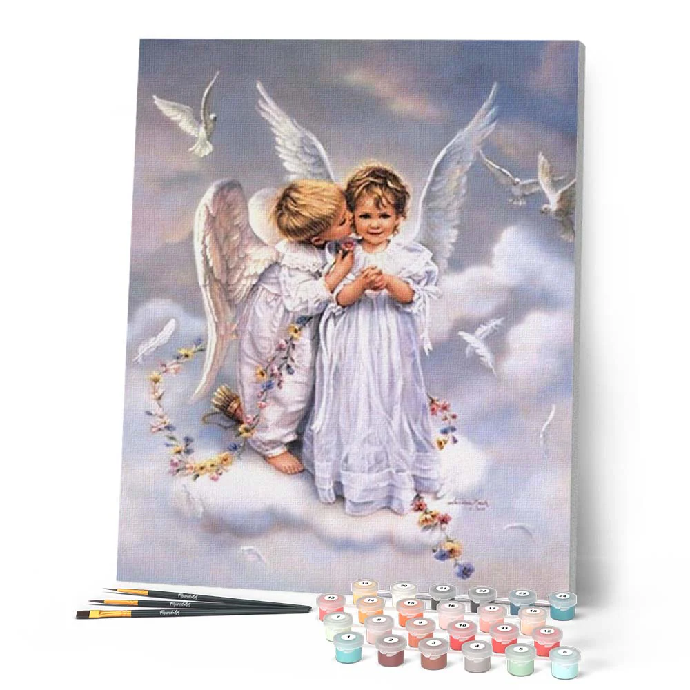 Two Angels and Doves - Image 2
