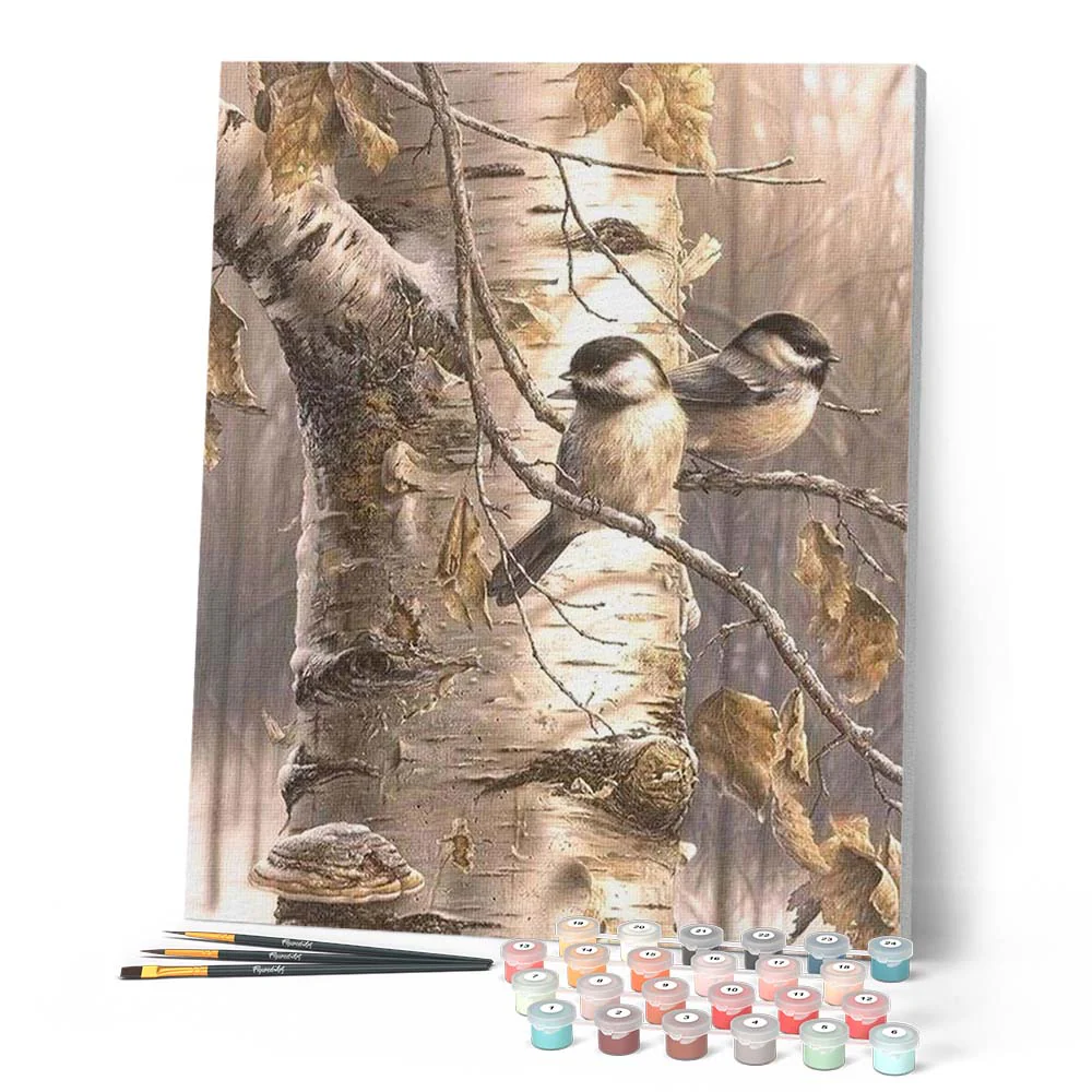 Two Birds on Branches - Image 2
