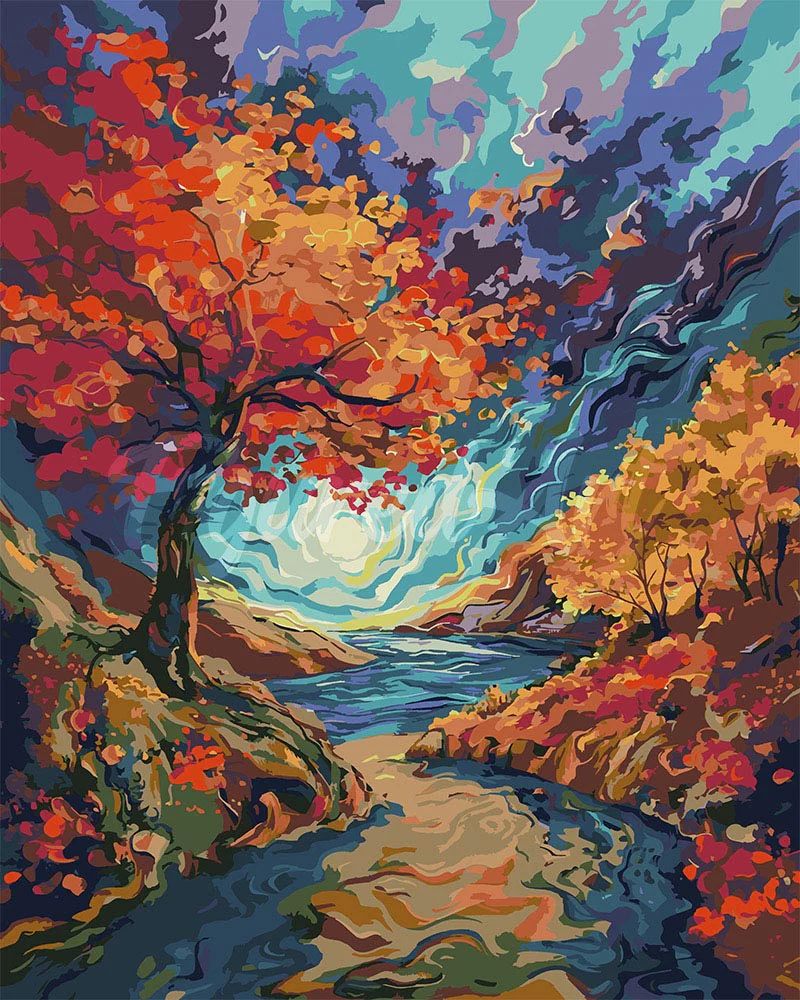 Van Gogh-inspired Surreal Autumn
