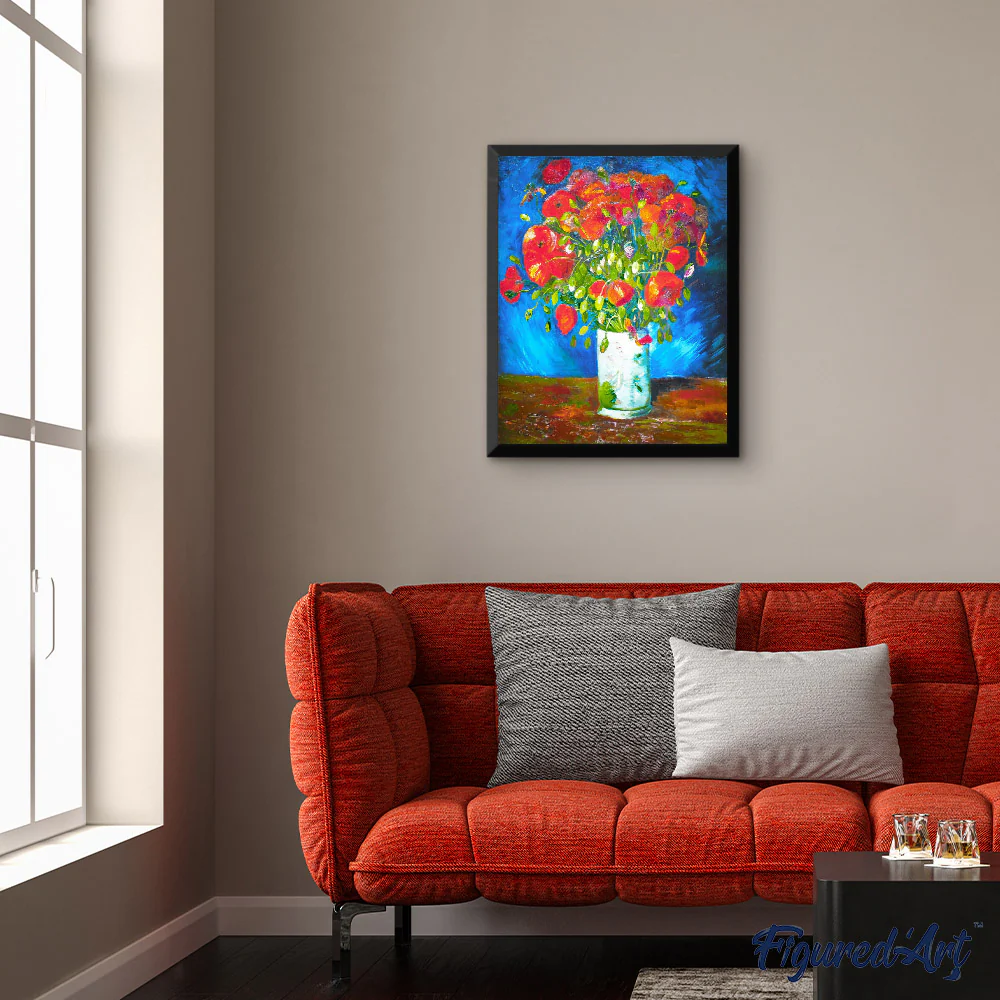 Vase with poppies - Van Gogh - Image 3