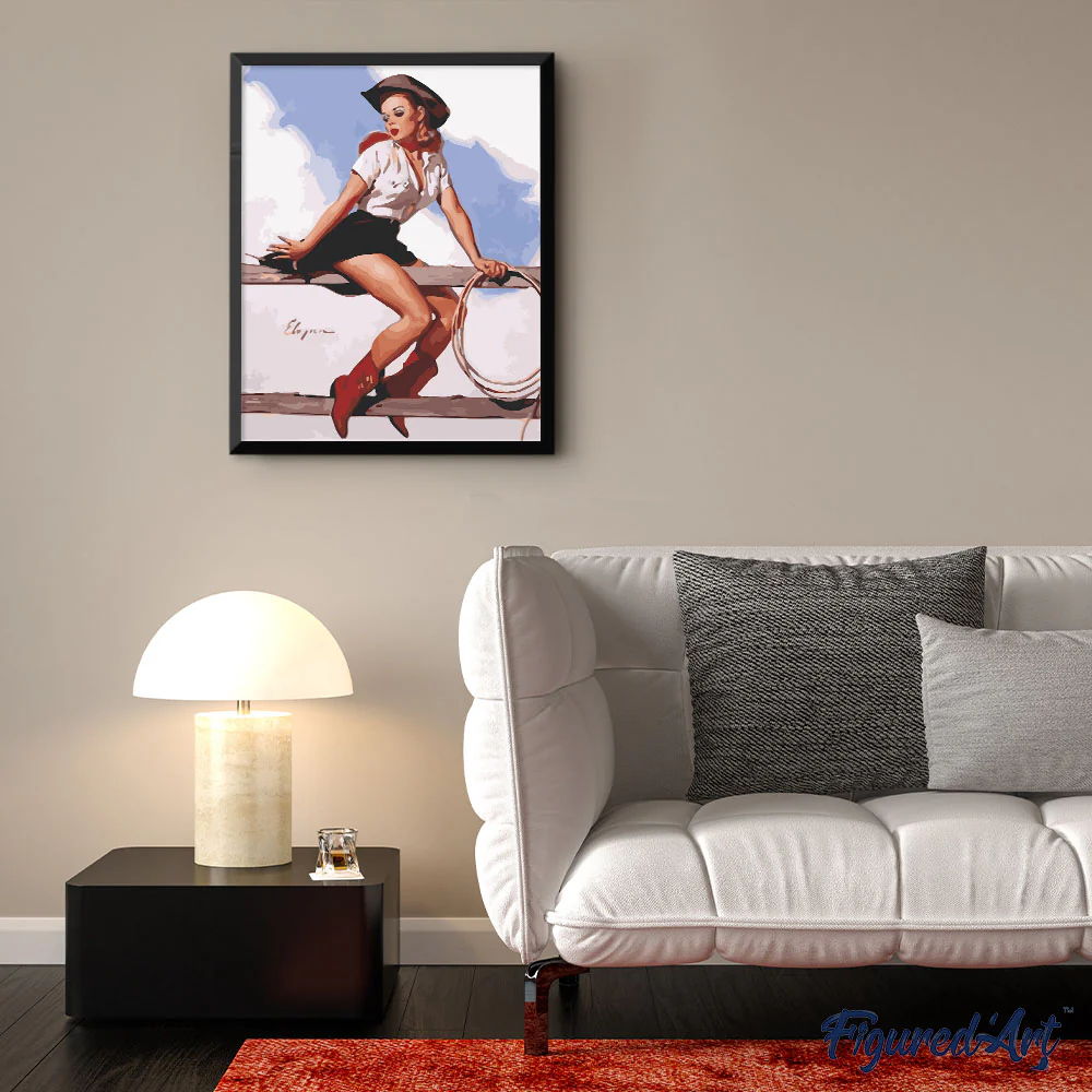 Vintage Pin-up with Lasso - Image 3