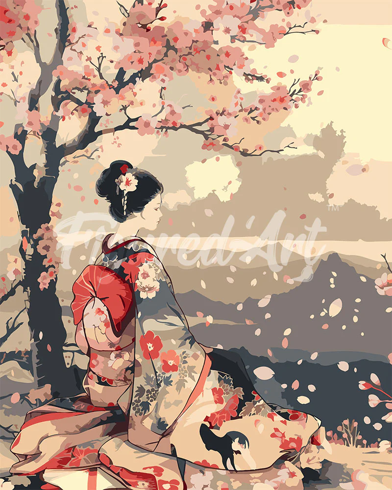Vintage Sakura Lady