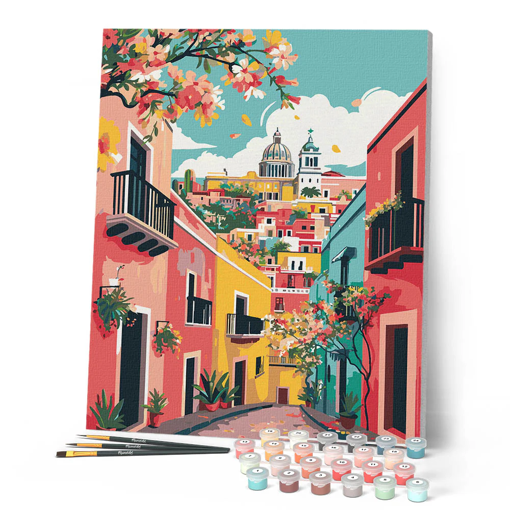 Vivid Mediterranean Alley - Image 2