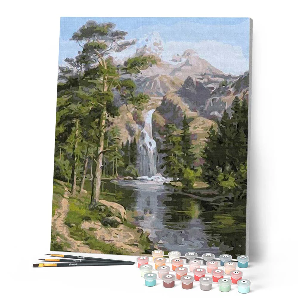 Waterfall near the mountain - Image 2