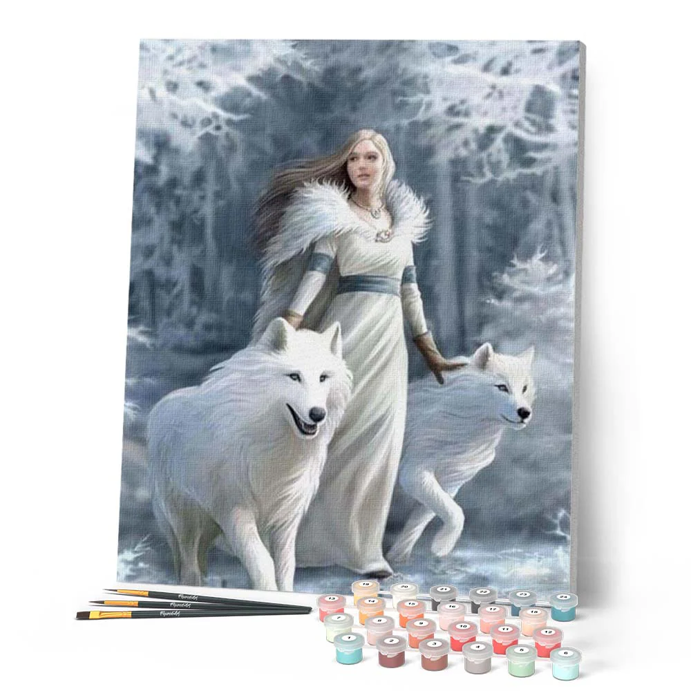 White Beauty and Wolves - Image 2
