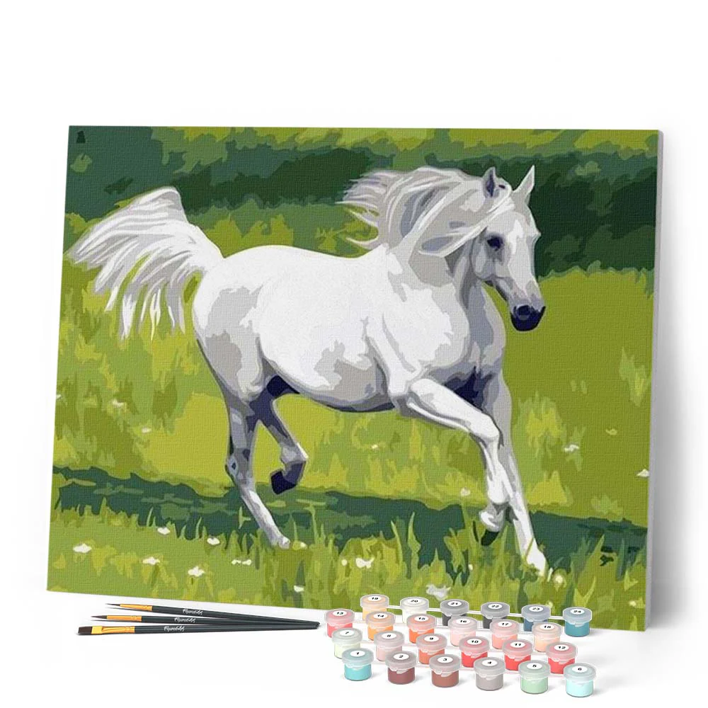 White Horse in the Field - Image 2