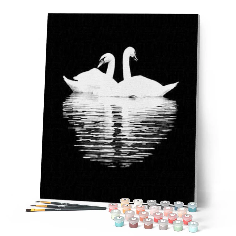 White Swans in the Night - Image 2