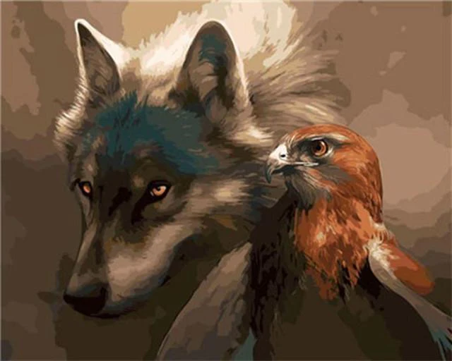 Wolf and Eagle