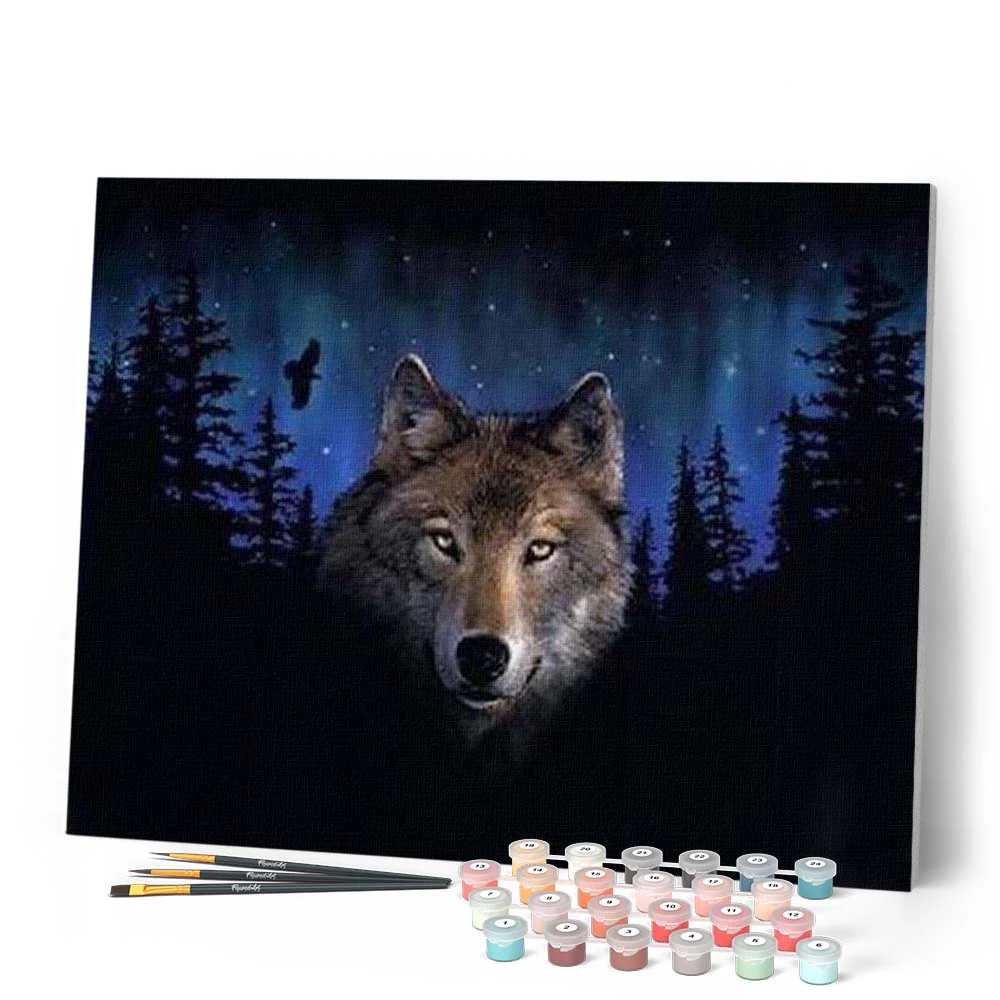 Wolf at Night - Image 2