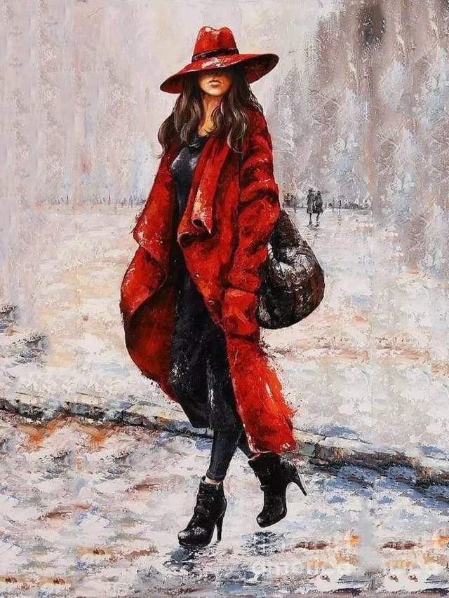 Woman hands in pockets