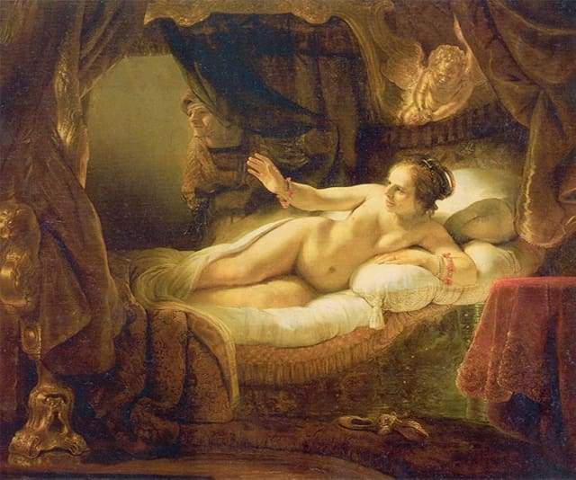 Woman in her bed