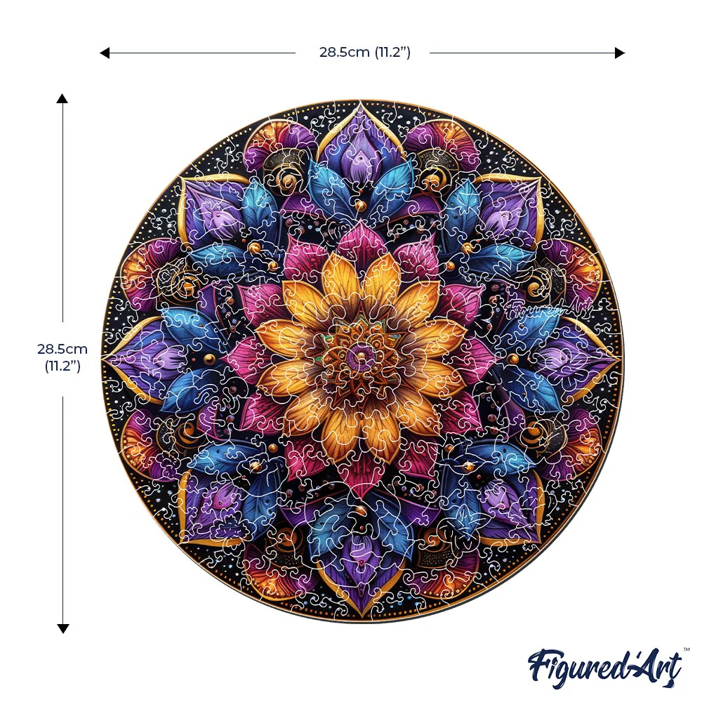Wooden Puzzle - Colorful Mandala - Image 7