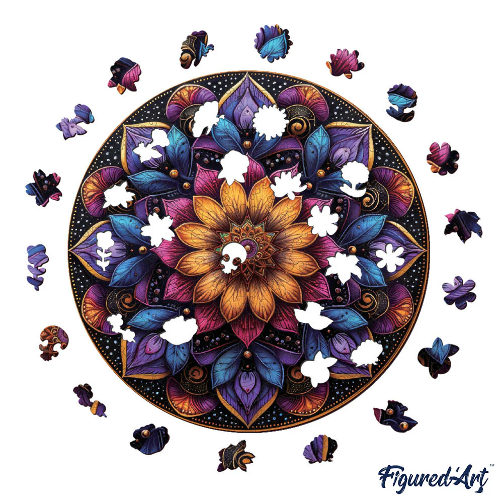 Wooden Puzzle - Colorful Mandala - Image 8