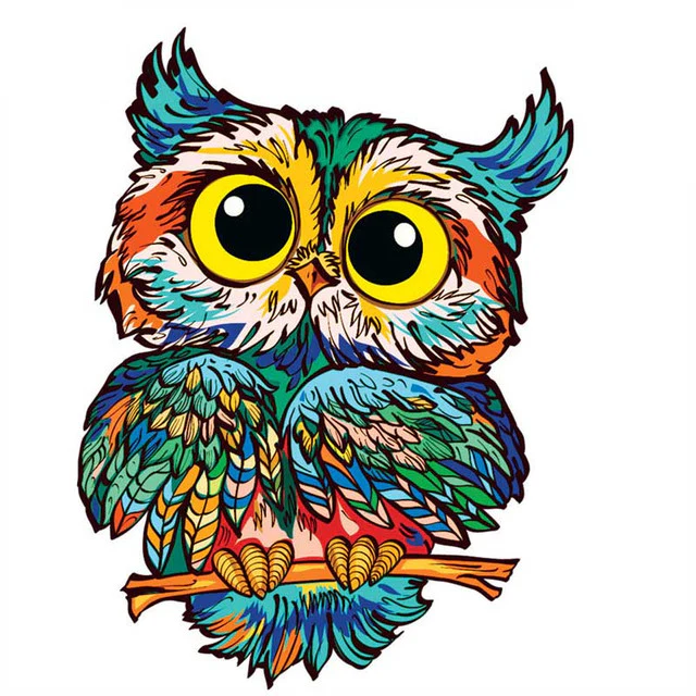 Wooden Puzzle - Curious Owl