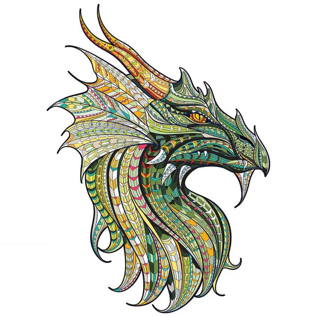 Wooden Puzzle - Dragon Head