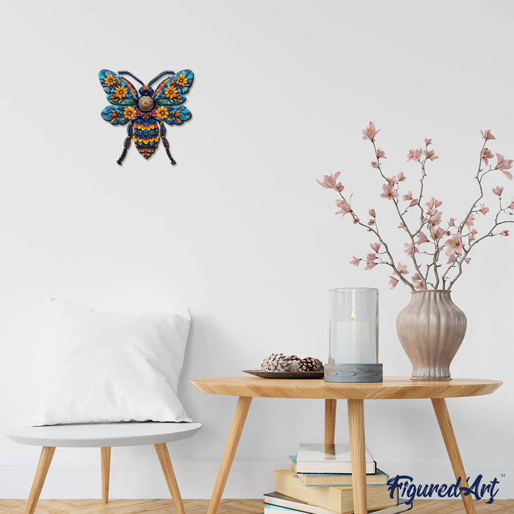 Wooden Puzzle - Floral Bee - Image 4