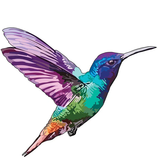Wooden Puzzle - Hummingbird