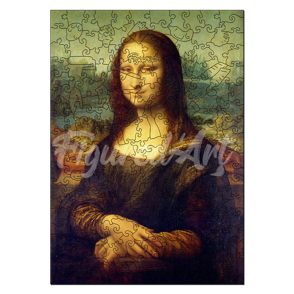 Wooden Puzzle - Mona Lisa by Leonardo da Vinci - Image 3