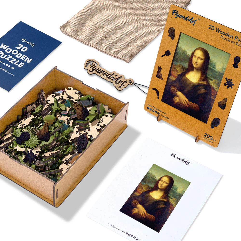 Wooden Puzzle - Mona Lisa by Leonardo da Vinci - Image 6