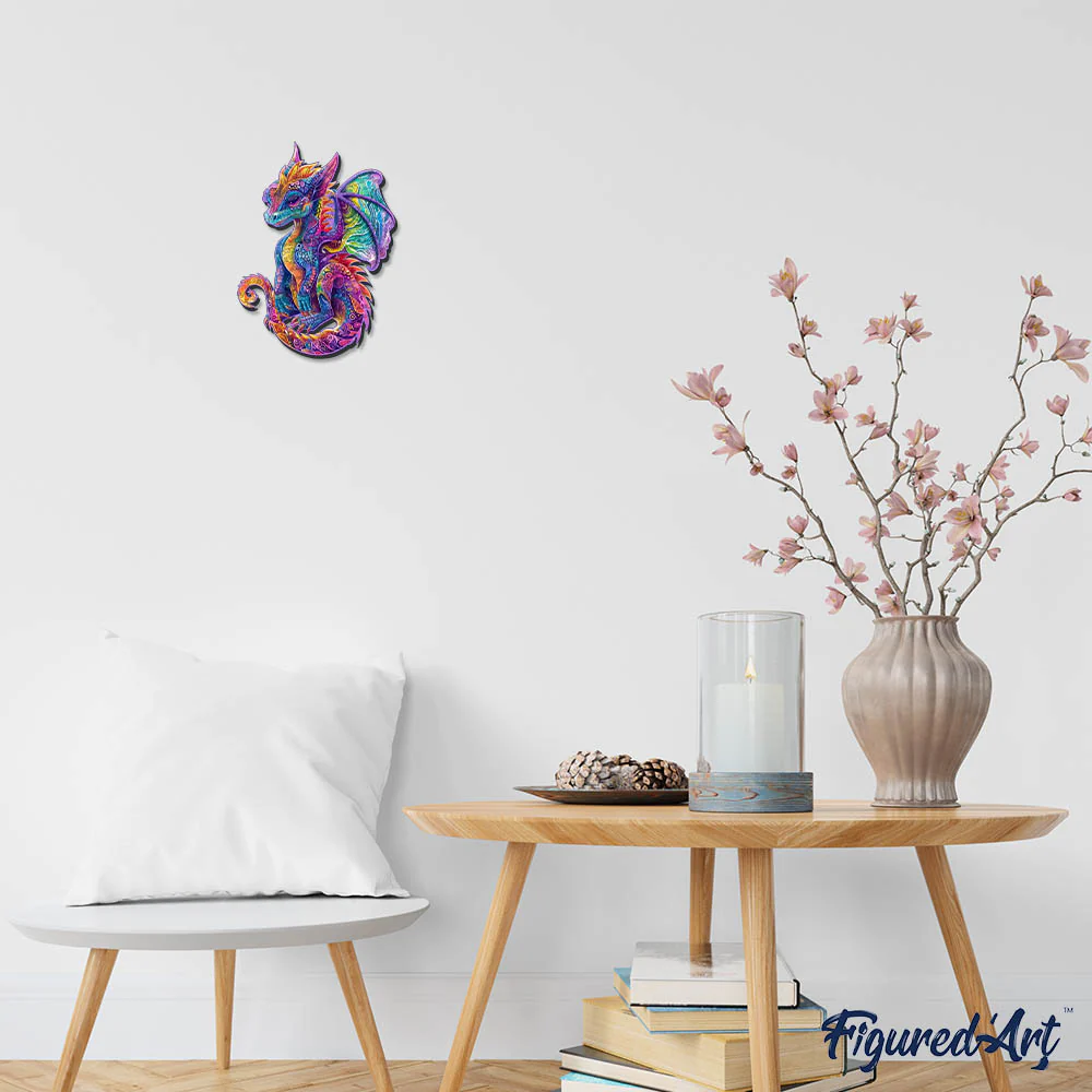 Wooden Puzzle - Vibrant Dragon - Image 4