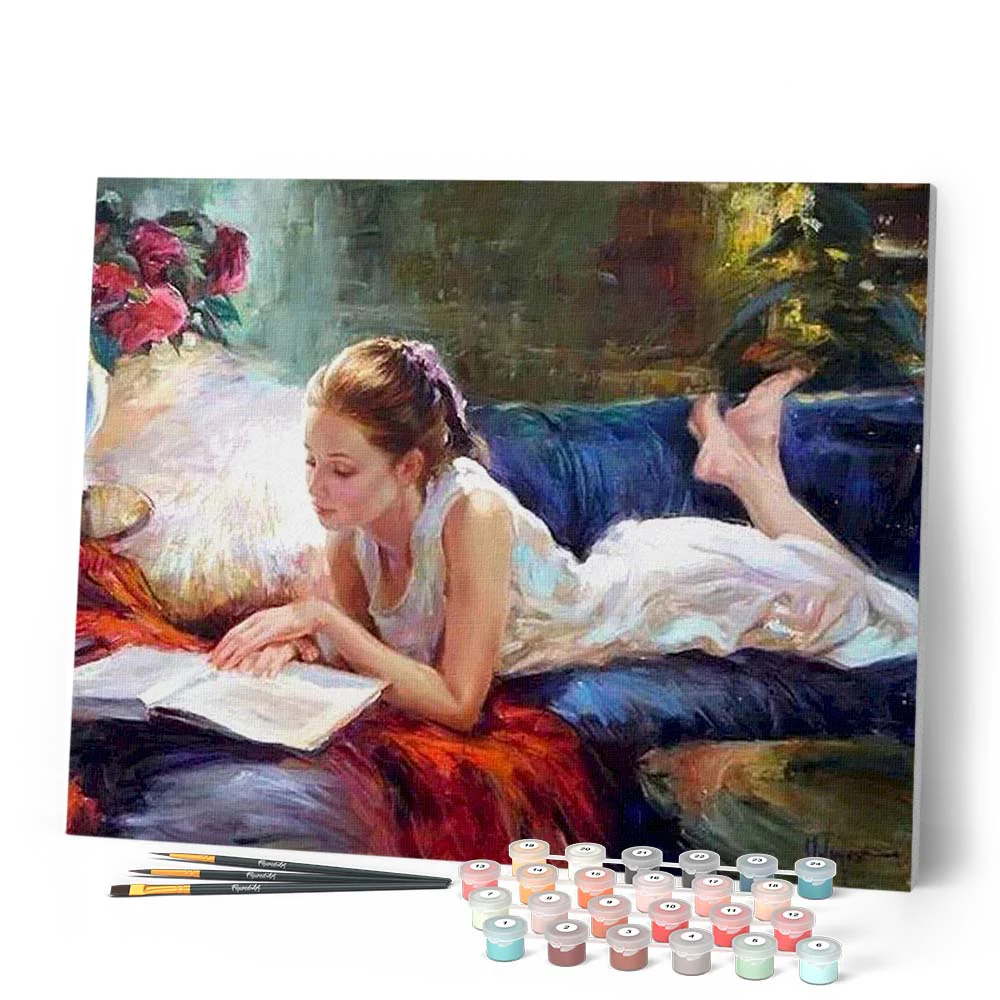 Young Woman Reading - Image 2